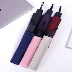 미니 컴팩트 거꾸로 3단 수동 우산 양산 양우산