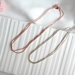 여자 여름 패션 데일리 레이어드 스네이크볼 체인 발찌