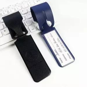 [셀러에이드]가죽 캐리어 네임택 여행용 네임태그 스트랩 러기지택 캐리어택