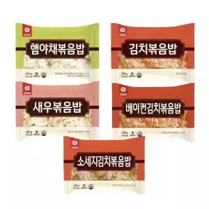 천일식품 볶음밥 250g 10개 햄야채 김치 새우 소세지 베이컨 각 2봉