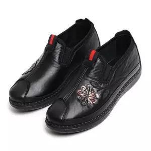 털신발 발편한 엄마 할머니 겨울 방한화 털슬립온 중년 털신