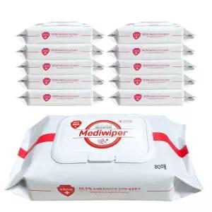 메디와이퍼 손소독 물티슈 80매 10개입