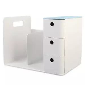 리템 콤보 책꽂이 민트 일체형 3단 서랍 연필꽂이 서류꽂이 책진열대 데스크멀티박스