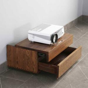 수납장 테이블 서랍 라탄 침실 인조 Oak 스탠드 작은 세트, 스토리지