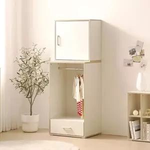 라벨라F 유너아 오픈 옷장 도어 상부장 세트 600