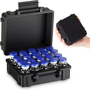 냉장고 보관 정리함용 진영 20 슬롯 3ml 펩타이드 바이알 케이스 냉동고 여행 키트용 인슐린 가드 보호