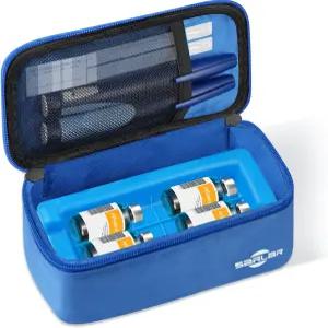 TSA 승인 스 브릭이 포함된 사라 인슐린 바이알 및 펜 쿨러 여행 케이스 용품 휴대용 가방 보관 일상 생활