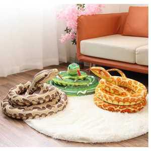 대형뱀인형 3m 비단뱀 을사년 푸른뱀 모형 기념 선물