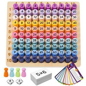부지푸 나무 곱셈 보드 게임: 수학 교육용 구구단 곱셈표 게임 조작 차트로 조기