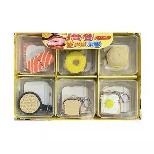 얌얌 키캡 클리커 랜덤 딸깍이 키보드 장난감 피젯토이 키링 (6종 세트)