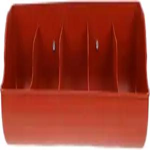 가나조노 돼지 사료 트로프 5칸 두꺼운 플라스틱 농장용 건조 및 습식 식품 홀더 21.25X7.08X5.11인치 청소