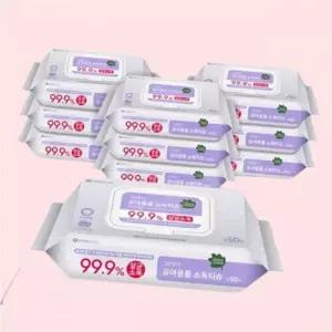 그린핑거 유아용품 장난감 소독티슈 캡형 50매X10팩 살균 물티슈 4441436
