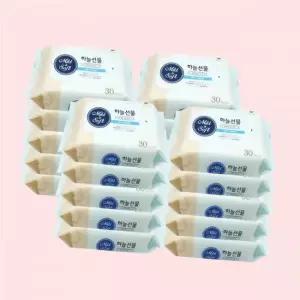 에스피유통 하늘선물 휴대용 물티슈 30매x20팩 피톤치트함유 4307557