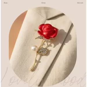 장미 브로치 코사지 어버이날 스승의날 선물 뱃지 부모님 혼주 결혼기념일 행사 의상 포인트 고급 악세사리