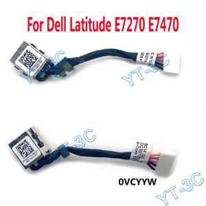 Dell Latitude E7270 0VCYYW용 노트북 DC 전원 잭 케이블 커넥터 1-10개