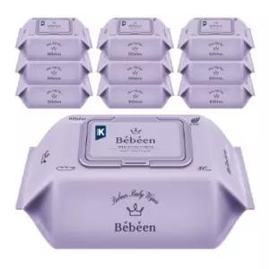 센시티브 80매 10팩 엠보싱 유아용 물티슈 전성분 안심 무자극 수분 보습 촉촉 아기 신생아 물티슈 선물