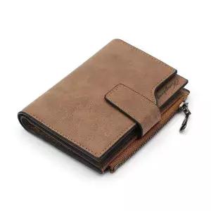 [하프클럽/]반지갑 브라운 동전 수납 카드 지갑