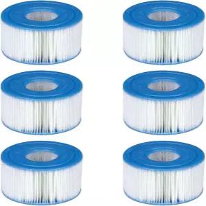 다양한 퓨어스파 모델을 위한 Intex 29001E 타입 S1 헤비 듀티 이지 세트 다크론 페이퍼 핫 욕조 필터 교체