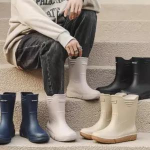 [라일리] Rly 방수 심플 3컬러 장화 남성용 레인 부츠 베이직
