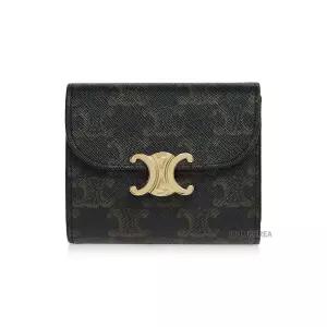 SS26 여성 트리옹프 캔버스 반지갑 10D782CQH 04LU