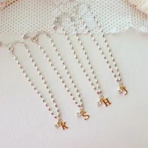 여자 데일리 맞춤 이니셜 큐빅 체인 팔찌