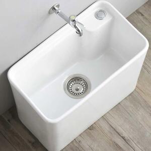 세라믹 발코니 싱크볼 낮은 빨래통 개수대 분사수전