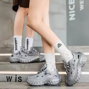 남녀공용 여름 독특한 디자인 애슬레틱 루프 레인슈즈 남성레인부츠 남성숏레인부츠