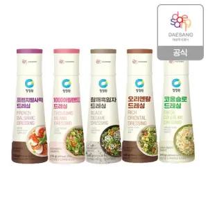 청정원 샐러드드레싱 5종 (참깨/발사믹/코울슬로) 4개 골라담기