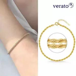 베라토 18K 빅 볼륨 로프체인 팔찌
