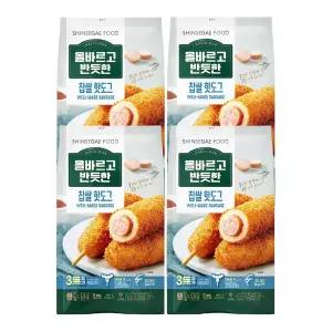 [신세계푸드]올반 찹쌀 핫도그(80g*5개) X 4팩 (총20개)[소비기한 2026년7월1일]