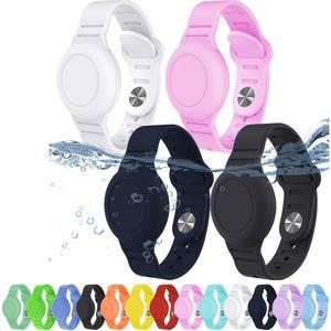 어린이용 방수 에어태그 팔찌, 에어태그용 숨겨진 실리콘 손목 밴드, 어린이 유아 보호용 보안 거치대 스트랩 밴드