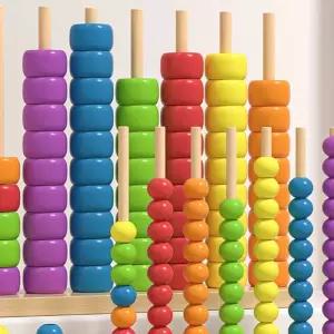 치매예방 교구 어르신 놀이 4 세트 색깔 활동 노인 쉬운 블록