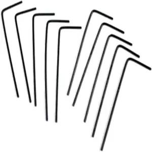 ZDingTech 10pcs 0.035 앨런 렌치 세트 인치 헥스 키 도어 L자형 롱 암.블랙 포함