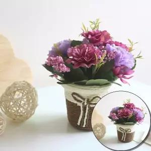 l 프리티플 카네이션 조화 화분(퍼플) 어버이날 인조꽃