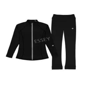 피겨 연습복 의류 블랙 세트 상의 스케이트 훈련용 피겨복 바지