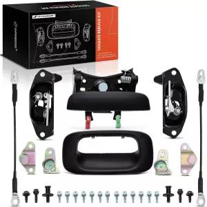 1999-2007 쉐보레 실버라도 및 GMC 시에라 리어 테일 게이트 부품 잠금 핸들 베젤 케이블 힌지