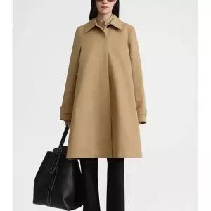 여사친 가을 카라멜 코트 터틀넥 긴팔 영국 클래식 트렌치코트 원픽3