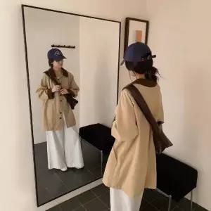 여사친 하프 가을 코트 재킷 트렌치 칼라 트렌치코트 원픽3