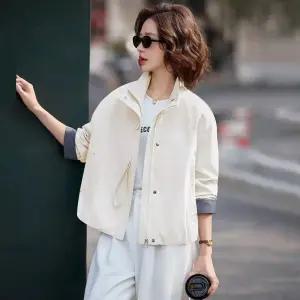 여성 트렌치코트 쇼트 코트 봄가을 오버핏 트렌치 점퍼 상의 원픽3