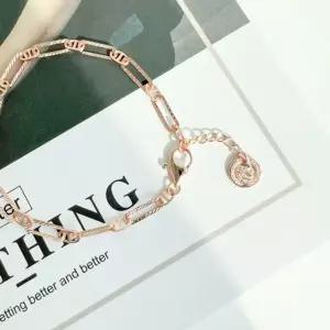 코인 클립 스퀘어 14k 18k 팔찌14k화이트골드19cm