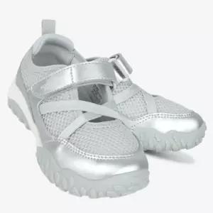 [매장판] 노스페이스 키즈 메리 제인 스니커즈 패밀리룩 여아 운동화 실버 NS94S86V