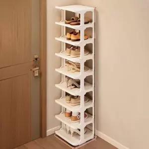 [하프클럽/]공간활용 틈새 현관 신발 정리대 신발장9단 화이트