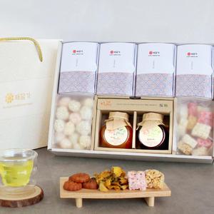 해담한과 담차세트 한과 선물세트 유과 명절 설 추석 한라봉차 오미자 선물 생일 어버이날 스승의날 기념일 답례품