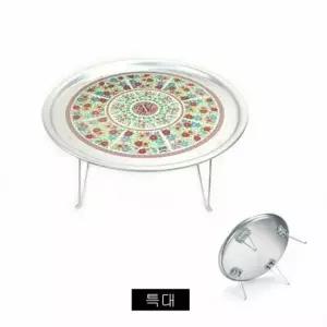 접이식발상 특대 시골밥상 양은밥상 다과용 접이식 양은밥상 특대 다과용