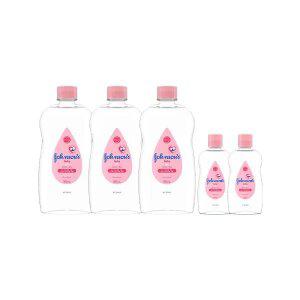 존슨즈 오일 500ml, 3개 + 증정(베이비오일 125ml, 2개)