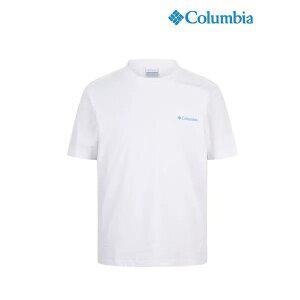 [아웃도어스/컬럼비아]남성 클래식 반팔 라운드 티셔츠 화이트