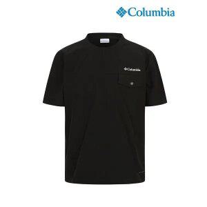 [아웃도어스/컬럼비아]남성 시그니처 반팔 라운드 티셔츠 블랙