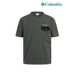 [아웃도어스/컬럼비아]남성 시그니처 반팔 라운드 티셔츠 카키