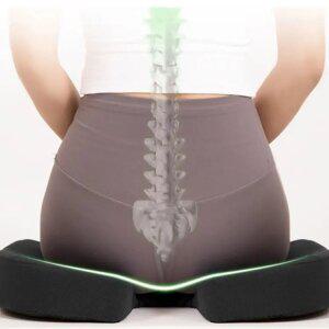 자세교정 꼬리뼈방석 메모리폼 U형 체중분산 메쉬커버 사무실 방석 엉덩이 쿠션