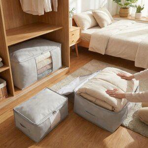 접이식 이불 압축파우치 압축팩 정리함 이불보관함 겨울옷보관 32L 60L 93L